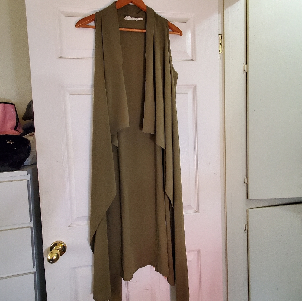 Long duster vest